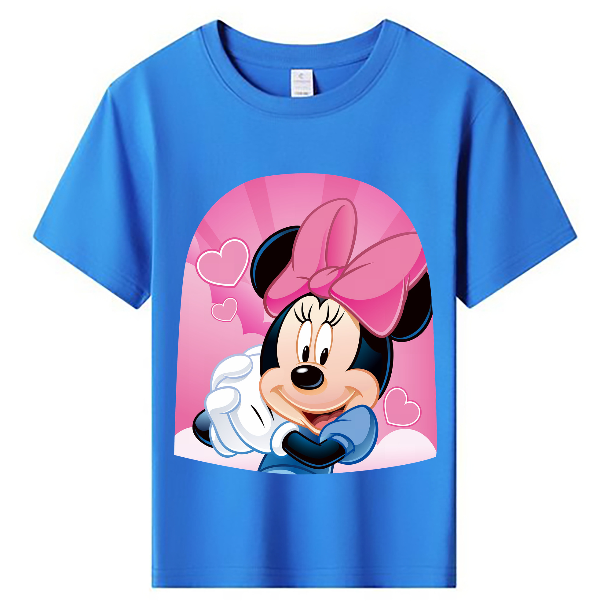 （画像用） ミッキーマウス Mickey Mouse 綿100％キッズTシャツ（フロントプリント）